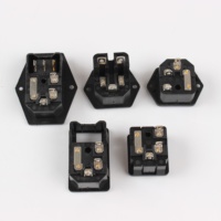 Prise de connecteur d'alimentation ca IEC C14 avec fusible et interrupteur pour connecteur d'adaptateur mâle de machine industrielle