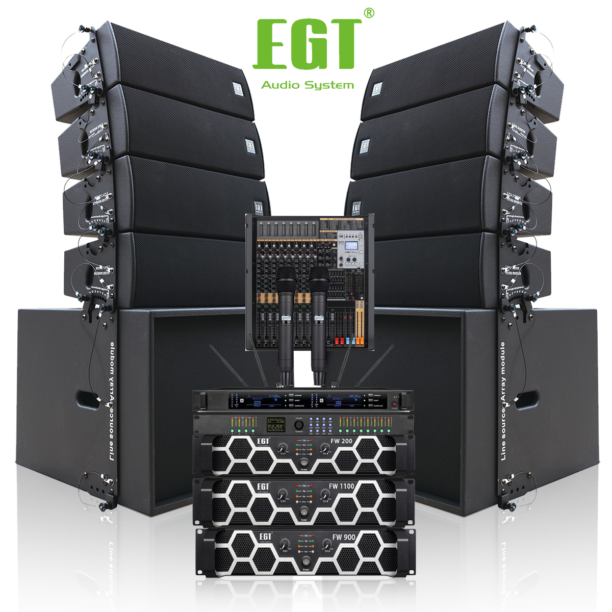 PA мини-E-6 linearray аудиосистема с внешним частотным разделением, конференц-зал, свадебные колонки