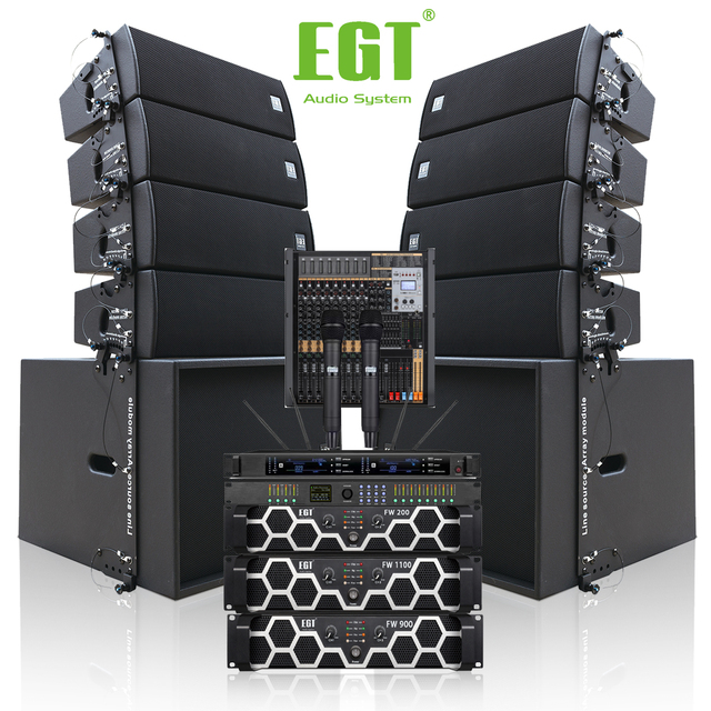 PA Mini E-6/8/10inch Professional Line Array Audio System Without Crossover Process Meeting Conference Wedding Hall Speakers