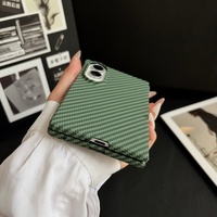 Étui en fibre de carbone à texture grossière avec anneau magnétique intégré pour Samsung Z Fold 8 Ultra 8 7 6 5 4 3, avec protection en verre trempé