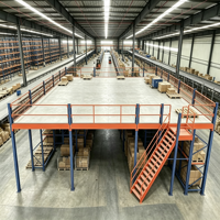 HONGXIN Étagère de mezzanine en acier robuste sans boulons, réglable, en acier laminé à froid, avec revêtement en poudre, protection contre la corrosion, personnalisable
