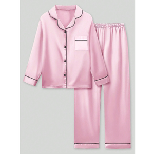 Customizable Women Pajamas Organic Cotton Breathable Sleepwear Long Sleeve Set OEM ODM Vietnam Manufacturer Production Service - Product Image 3