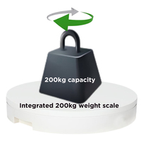 Plateforme tournante BKL OEM 45 cm à rotation 360° pour scanner corporel LCD 200 kg, balance de pesée, scanner corporel 3D, certifiée CE FCC RoHS, directement de l'usine