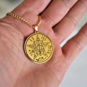 <span class=keywords><strong>Pentagramme</strong></span> <span class=keywords><strong>de</strong></span> <span class=keywords><strong>Salomon</strong></span> Talisman Protection <span class=keywords><strong>Pentagramme</strong></span> Amulette Magique Blanche Ésotérisme Tétragramme Pentacle Pendentif - Product Image 5