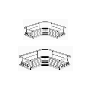 Bathroom Corner Shelf Triangular Stainless Steel Wall Mounted Storage Rack For Bathroom Shower With Durable Design - Product Image 1