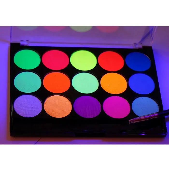 Uv Paint Makeup Art Makeup 15 Color Non-toxic Children Face Paint Palette UV Fluorescence Body Painting For Party