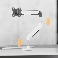 TC5-1G 17"-32" 9kg Support de Moniteur Gaming à Ressort à Gaz Économique Bras d'Écran d'Ordinateur VESA Support Simple