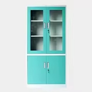 Meubles de bureau modernes, bibliothèque métallique réglable, armoire à portes battantes verticales, classeur pour l'école et la salle de sport - Product Image 1