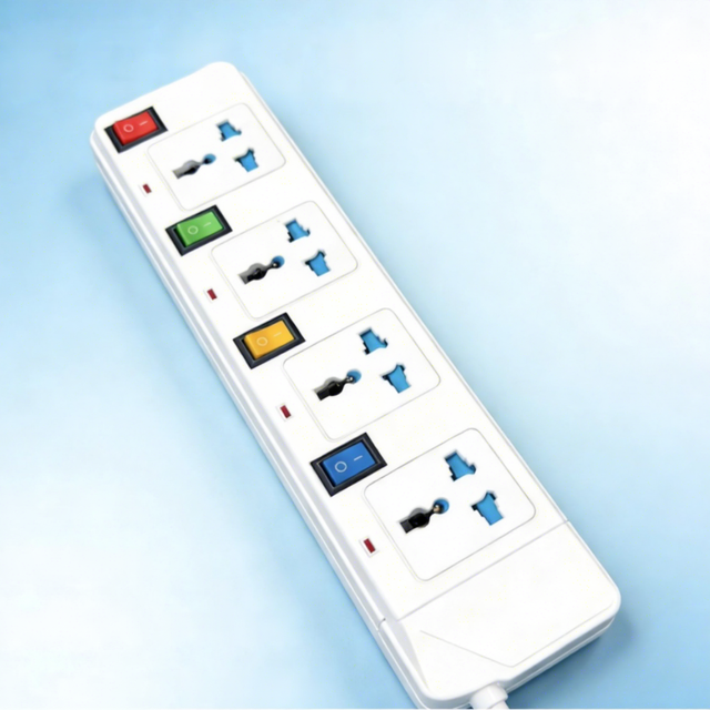 Factory Direct European Standard Extension Cord Socket Multi Way Individual Control Power Strip Household