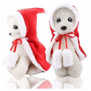 Divertido disfraz <span class=keywords><strong>de</strong></span> gato Santa Cosplay bufanda roja capa transformada mascota Navidad capa vestido ropa Invierno Polar para gato perro mascota foto - Product Image 3