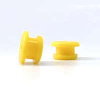 Bouchons de trou en caoutchouc fileté coloré en silicone antistatique