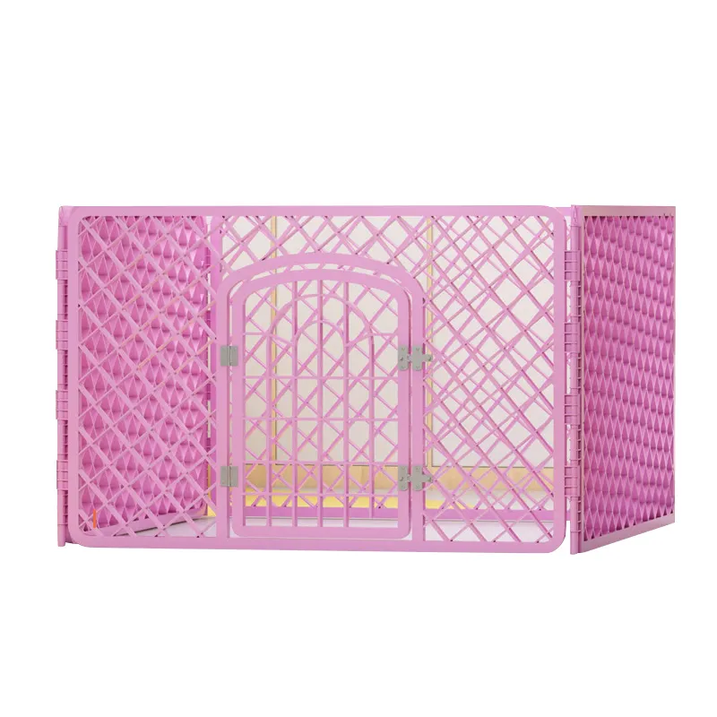 High Quality Multiple Sizes Animal Kennel Cages Cheap Folding Plastic Pet Playpen Fence For Dog Cat