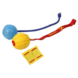Balles à mâcher pour l'entraînement des chiens avec corde en caoutchouc, jouets de jeu en plein air pour animaux de compagnie - Product Image 1
