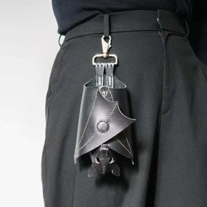 YY New Style PU Leather Cartoon Durable Light <b>Keychain</b> for Men and Women Cool Mini Zipper Pocket Gift - Product Image 1