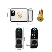 Pas de câblage extérieur étanche carte à puce Code numérique serrures électroniques empreinte digitale jante déverrouiller pour bois sécurité à domicile nuage métal