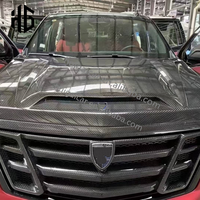 Kit de carrosserie LD Style pour Cadillac Escalade Carbon Fiber Front Lip Rear Diffuser Spoiler Hood Grill Wide Body Kit