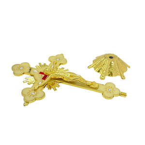 2023新教堂家居装饰小雕像站立耶稣受难像桌子十字架与基础天主教十字架 - Product Image 3