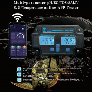 Medible TDS/EC/SALT/<span class=keywords><strong>pH</strong></span>/<span class=keywords><strong>S</strong></span>.G/Temperatura 6 en 1 Inalámbrico en línea Multiparámetros Probador de calidad del agua Detector Mointer - Product Image 2