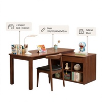 Plateau de clavier multifonctionnel moderne 3-en-1 en bois de caoutchouc massif durable, couleur personnalisable, pour bureau à domicile, chambre d'étudiant