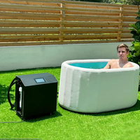 Système de refroidissement rectangulaire gonflable pour le sport Fitness Filtre refroidisseur d'eau pour bain de glace rapide pour la salle de sport à domicile Utilisation en extérieur Plunge froid