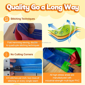 Pista <span class=keywords><strong>de</strong></span> Obstáculos Inflable Comercial para Niños, Colorida, Interactiva y Divertida, Ideal para Entretenimiento en el Patio Trasero - Product Image 5