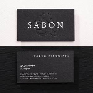 <span class=keywords><strong>Tarjeta</strong></span> de Visita Personalizada de Alta Gama, Negra, con Lámina Dorada, Papel Grueso con Relieve, Diseño Impreso - Product Image 4