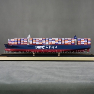 O.A.S 制造商手工船舶模型 高档商务礼品 货运船模型 定制 100 厘米集装箱船模型 - Product Image 5