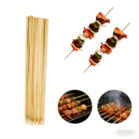 Prix d'usine, brochettes en bambou de qualité alimentaire naturelle, bâtonnets biodégradables multifonctionnels, bâtonnets de barbecue portables