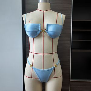 Bikinis sexys <span class=keywords><strong>push</strong></span>-<span class=keywords><strong>up</strong></span> con microtangas, traje de baño para mujer, biquini con aros y vendaje, ropa de playa, conjuntos de <span class=keywords><strong>bikini</strong></span> de 2 piezas - Product Image 4