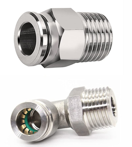 핫 세일 1/4 인치 90 도 공압 피팅 커플러 SS304 소재 BSP NPT 나사 새로운 조건 1 년 보증 - Product Image 6