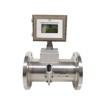 Débitmètre à turbine à gaz gpl naturel bon marché débitmètre de gaz à air comprimé propane n2 azote avec sortie LCD 4-20mA