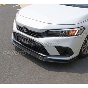 Car Front Bumper <b>Lip</b> Diffuser Spoiler Glossy Black Modification Part for Honda 11th Gen Civic 22 Bumper Protector Car Accessorie - Product Image 5