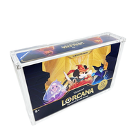 Vente en gros de présentoir en acrylique Lorcana Bootser Case Vitrine en acrylique protégée contre les UV pour Lorcana Bootser Box scellée