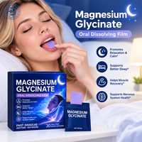 OEM Bandes orales de glycinate de magnésium chélaté et L-théanine, supplément pour le sommeil et les muscles, 400mg 500mg