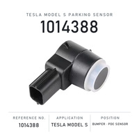 Capteur d'aide au stationnement pour pare-chocs de voiture avec face ronde et clips latéraux, prise de connexion directe pour Tesla Model S