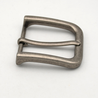 Boucles de ceinture Cloxy 40 mm pour ceinture en cuir argent antique, boucles de ceinture en métal pour hommes