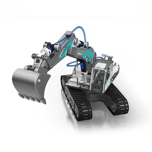 Excavadora de juguete de construcción con potencia hidráulica, juguete de construcción científica, vehículo de ingeniería, bricolaje, 130 Uds. - Product Image 1