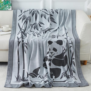 بطانية من الدرجة الأولى غطاء طائرة بطانية بأحرف غطاء أريكة منسوج بطانية إعلانية من قماش الجاكار - Product Image 5