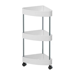 Organiseurs de rangement pour la maison, support d'étagère d'angle à 3 niveaux, gain de place, étagère de rangement multifonctionnelle en plastique - Product Image 6