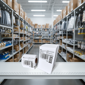 ฉลากกันน้ำพิมพ์บาร์โค้ดแบบติดกาวโดยตรง ขนาด 4x6 นิ้ว จำนวน 500 ชิ้น กระดาษความร้อน 100x150 มม. สำหรับใช้ในซูเปอร์มาร์เก็ต  ขั้นต่ำในการสั่งซื้อน้อย - Product Image 4