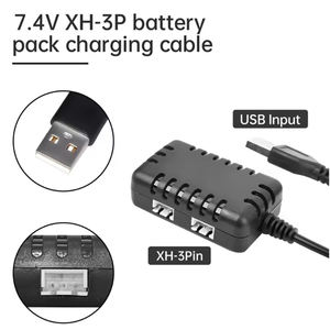 Cargador 2 en 1 de 7.4V 2S con Conector XH-3P para Autos y Camionetas RC AX24 SCX24 UTB18 SCX24, Baterías de Litio de 7.4V 2S - Product Image 5