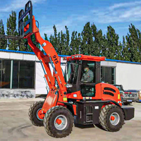 Chargeuse sur pneus compacte 4x4 fiable 915/ZL15, diesel, 1,5 tonne, moteur hydraulique frontal, pour travaux de terrassement et manutention de matériaux, certifiée CE