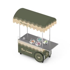 CAMION DE NOURRITURE EN EXTÉRIEUR CHARIOT MOBILE MILES GALAXY Pro V4 Machine à crème glacée commerciale Chariot à gelato Machine à gelato Placez n'importe où en plein air - Product Image 1