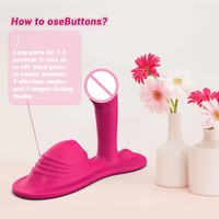 Coussin vibrant portable pour masturbation, stimulateur clitoridien à léchage de langue, outils de masturbation pour femmes