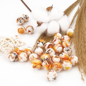 Cuentas de silicona de dibujos animados al por mayor de 15mm y 19mm, juguete de dentición para bebés XZZ a granel, cordón de cuentas, cuentas focales de silicona para gafas de niña - Product Image 1