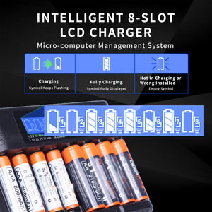ALL8-G Doublepow UK83 USB LED 지능형 급속 충전기 1.2V <span class=keywords><strong>AA</strong></span>/AAA Ni-MH/Ni-CD 충전식 전화 배터리 - Product Image 2