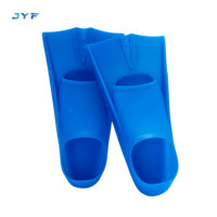 JYF Palmes de natation en silicone courtes les plus populaires pour adultes et enfants, flexibilité supérieure