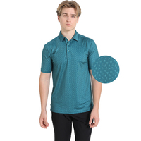Camiseta Polo de Golf de Manga Corta con Diseño Personalizado de Tu Propia Marca, Camiseta de Poliéster y Elastano con Lavado Ácido, Polo de Golf Transpirable para Hombre