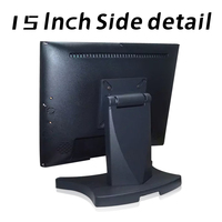 Machine de paiement de Terminal de Restaurant à écran tactile de caisse enregistreuse de 15 pouces, système de Point de vente tout-en-un Windows POS avec imprimante