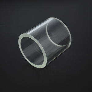 Tubo di quarzo sottovuoto trasparente in silice fusa - Product Image 6